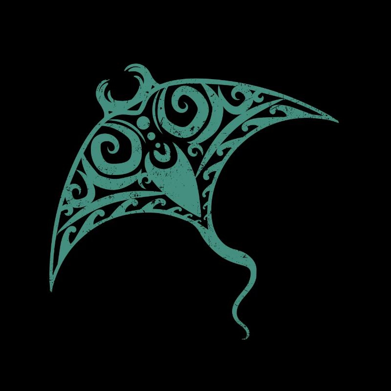 Stingray Rays Dasyatis Maori Tattoo