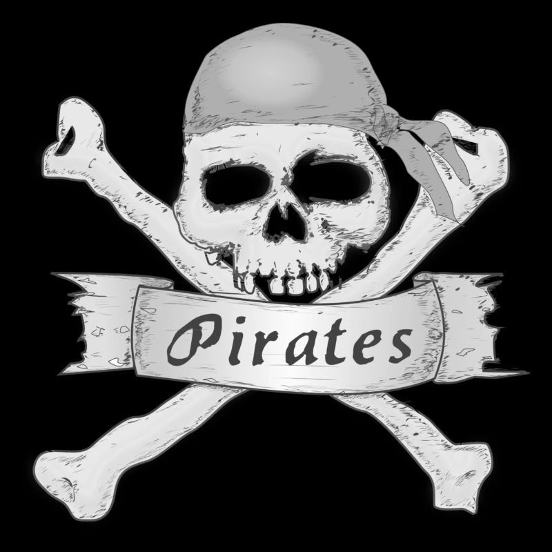 Totenschädel eines Piraten