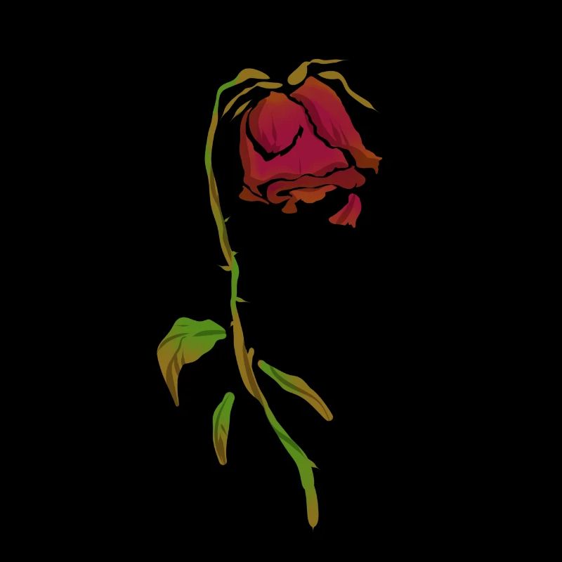 Verwelkte Rose