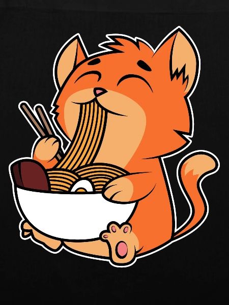 Katze Ramen Nudeln
