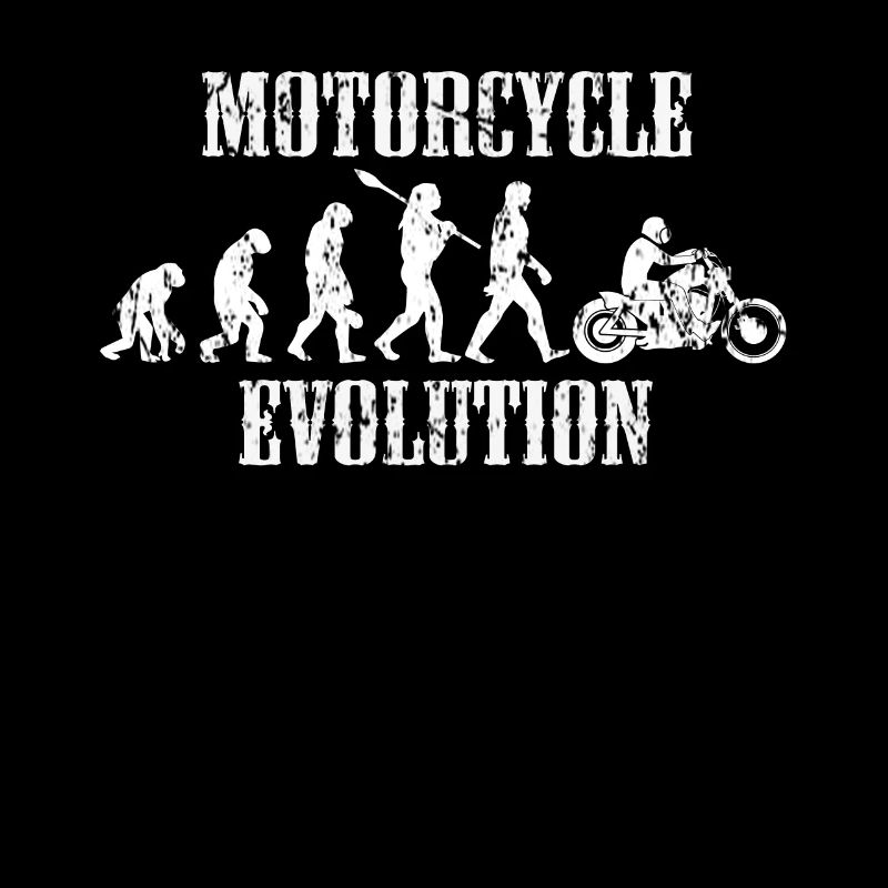 Evolution Biker Motorrad Geschenk