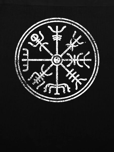 Wikinger Kompass Symbole Zeichen