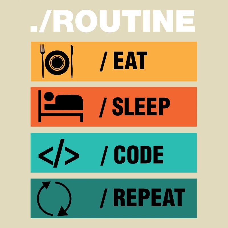 Eat Sleep Code Repeat Programmer