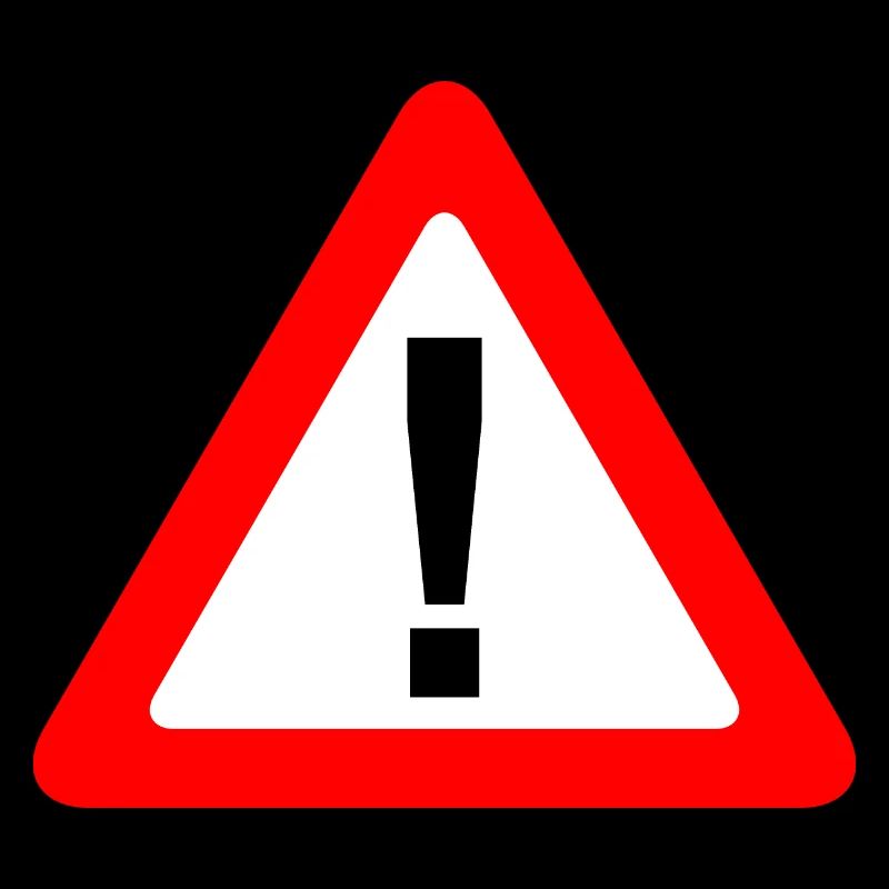 Traffic sign warning caution caution