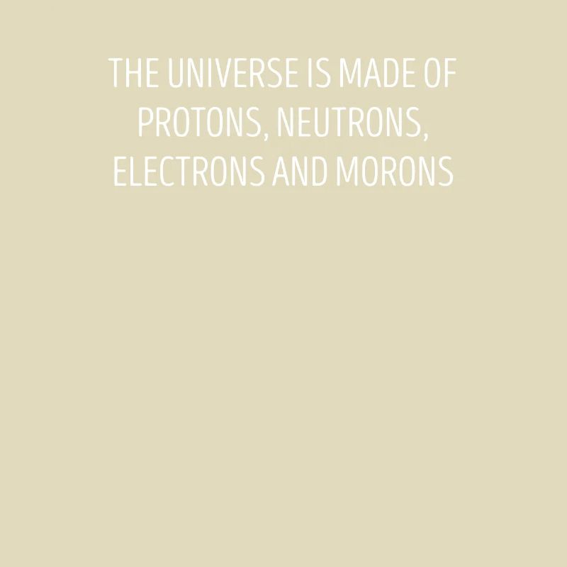 L’univers est composé de protons, de neutrons, d’ele