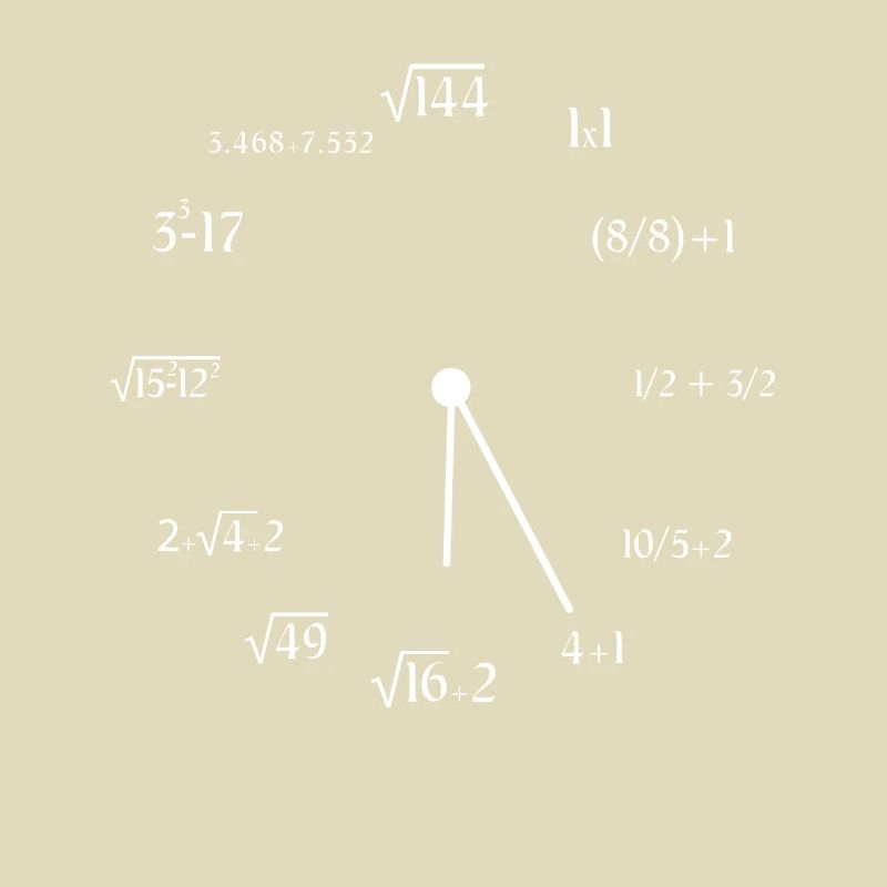 Math Clock Meme Drôle Mathématiques Mathématicien