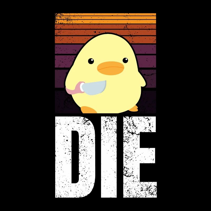 LE Canard Die Die avec Couteau Canard Avec Couteau Mème