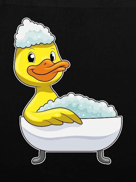 Duck Bathing Bathtub