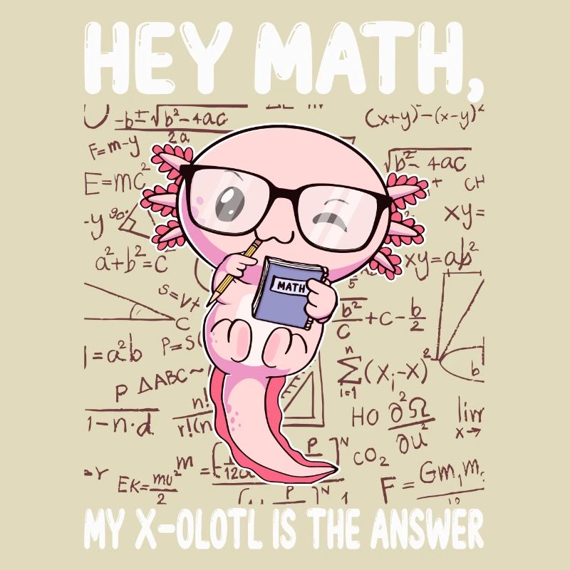 Drôle Math Axolotl Math Cadeau