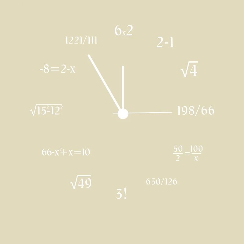 Mathematician Math Clock Math Meme Joke Math
