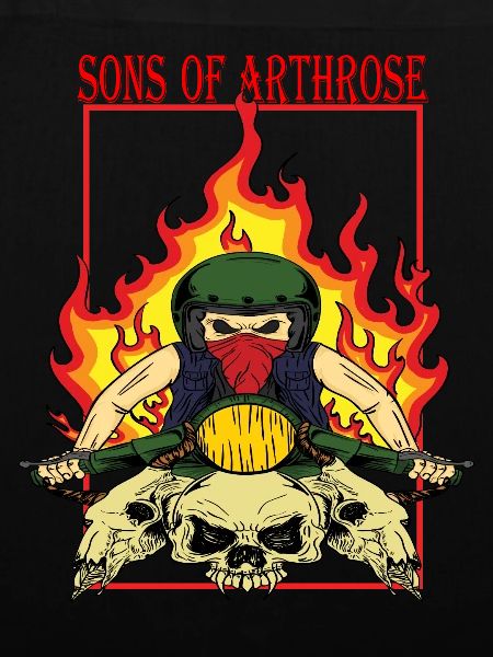Flame Biker Skullride