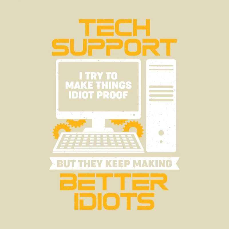Computer PC Profession IT Support Personnel Cadeau