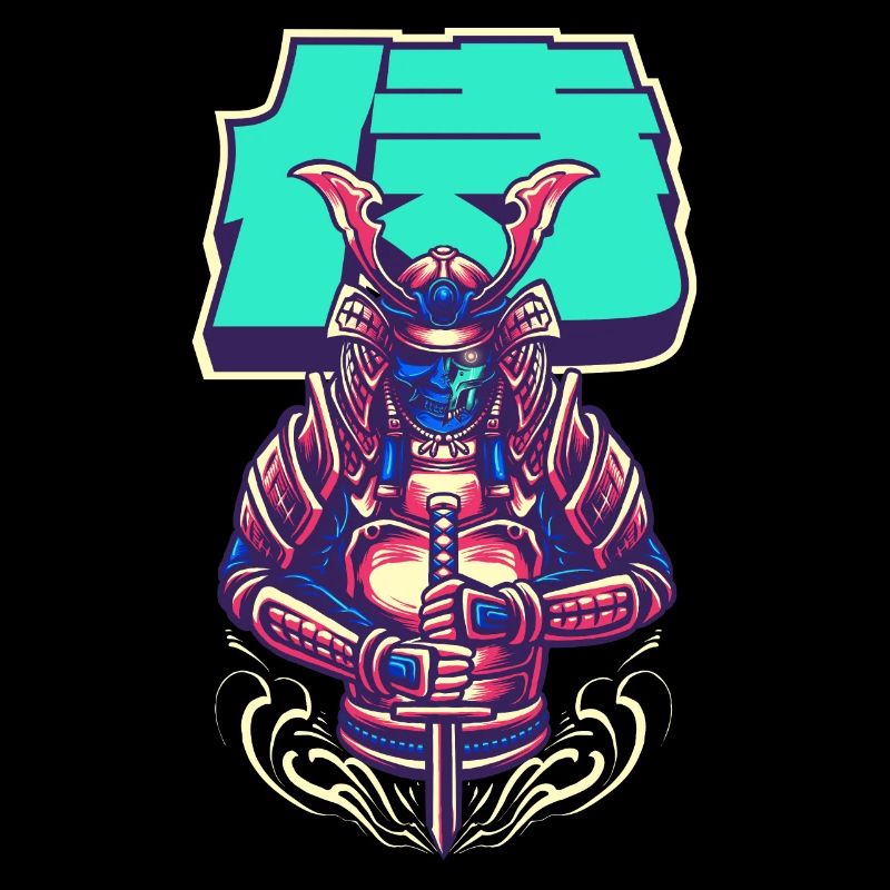 Cyborg Samurai Bushido-Krieger Cyber-Ästhetik