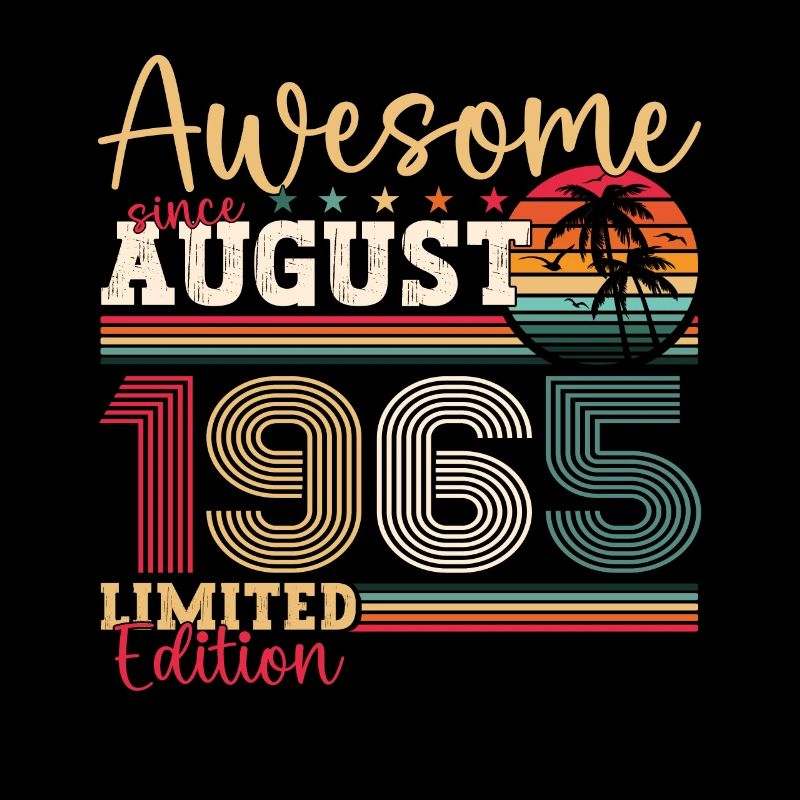 Awesome since August 1965 57. Geburtstag Geschenk