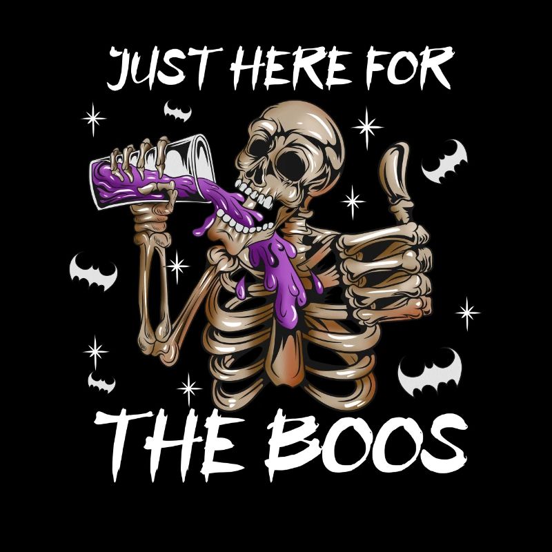 Funny Halloween skeleton drinking wine costume