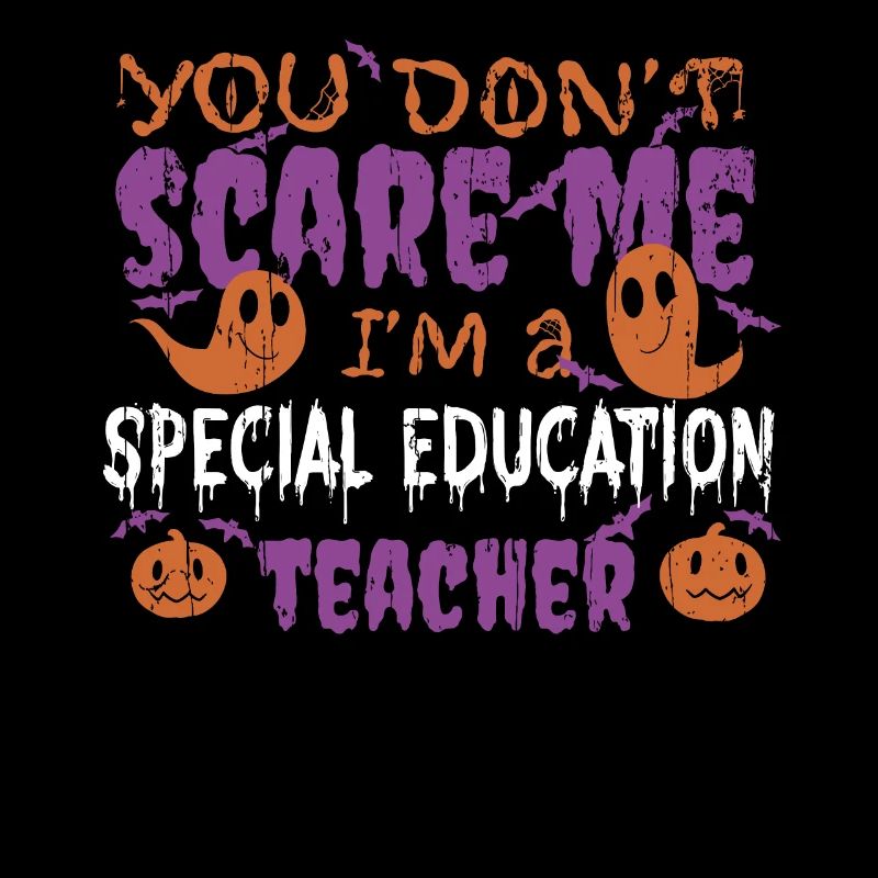 Ghost Pumpkin Enseignant d’éducation spéciale Halloween