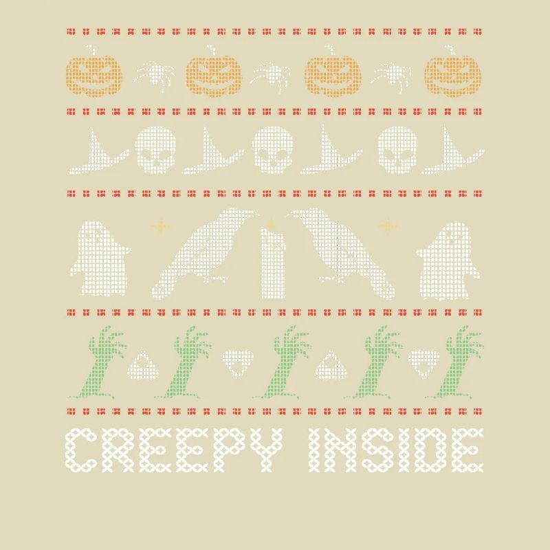 Stitch Pattern Horror Creatures Inside Halloween