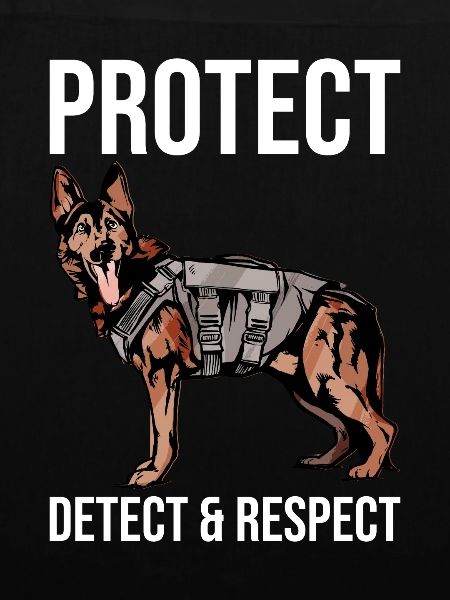 Polizeibeamter Polizeihund