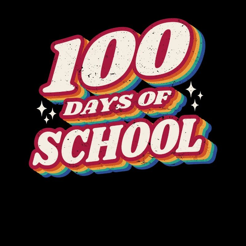 Étudiant rétro 100e jour 100 jours d’école