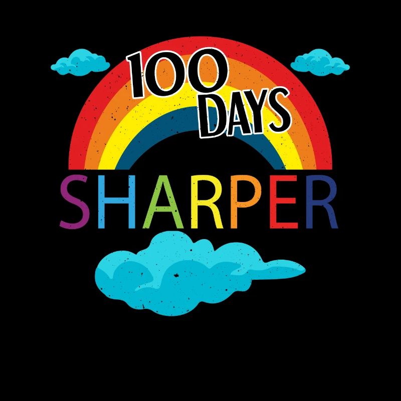 Rainbow Student 100th Day Sharper Days Of School