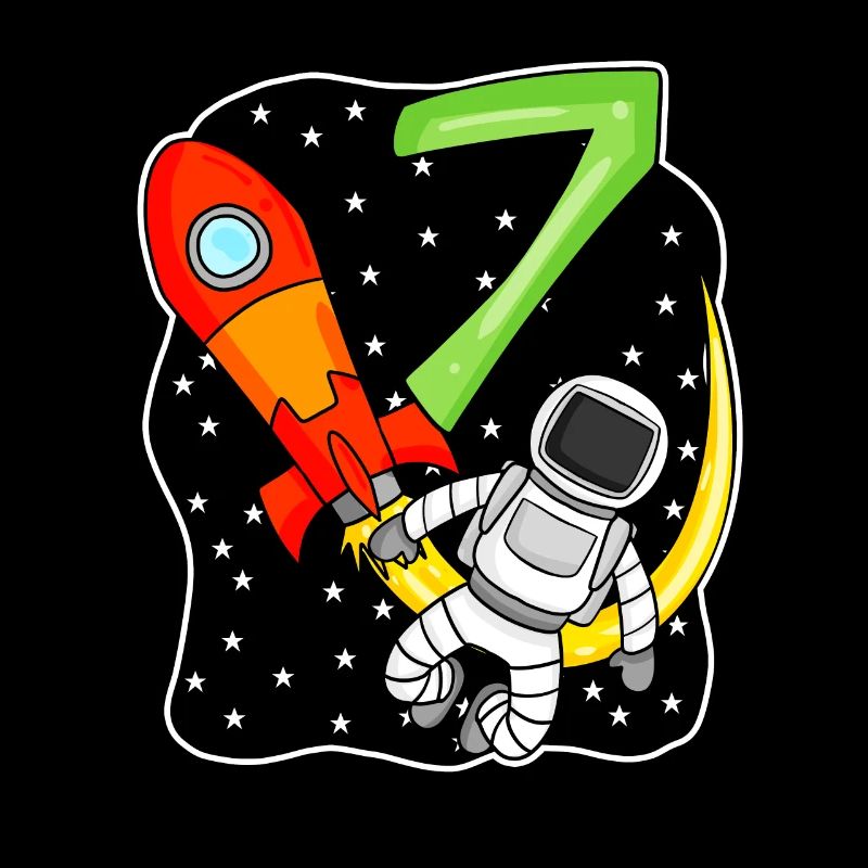 7e anniversaire - 7 ans Jeune astronaute