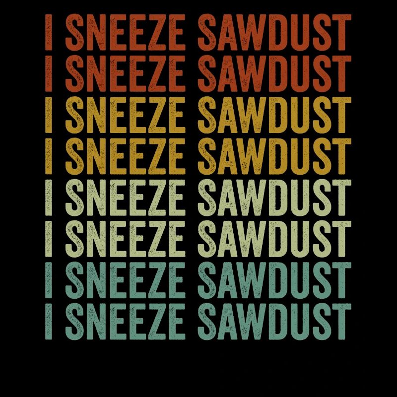 J’éternue sciure de bois Éternuement Menuisier sciure de bois