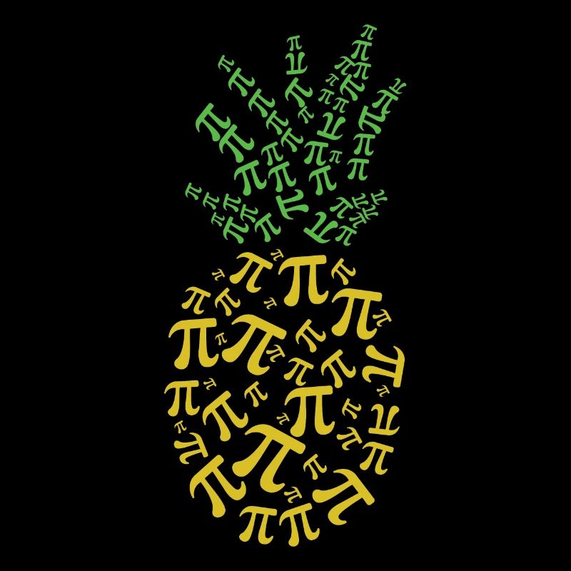 Pineapple Pi Math Holiday Mathematics Funny Pi