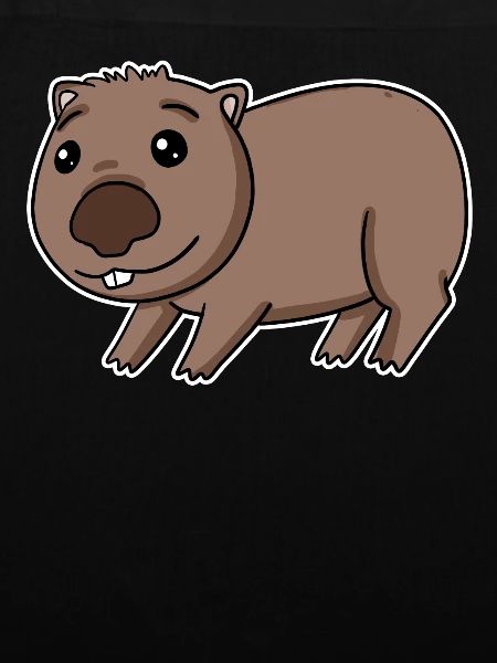 Wombat Motiv Beuteltier