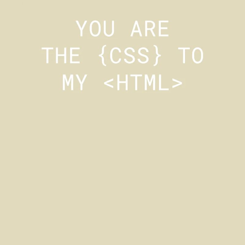 Vous êtes le CSS de mon HTML