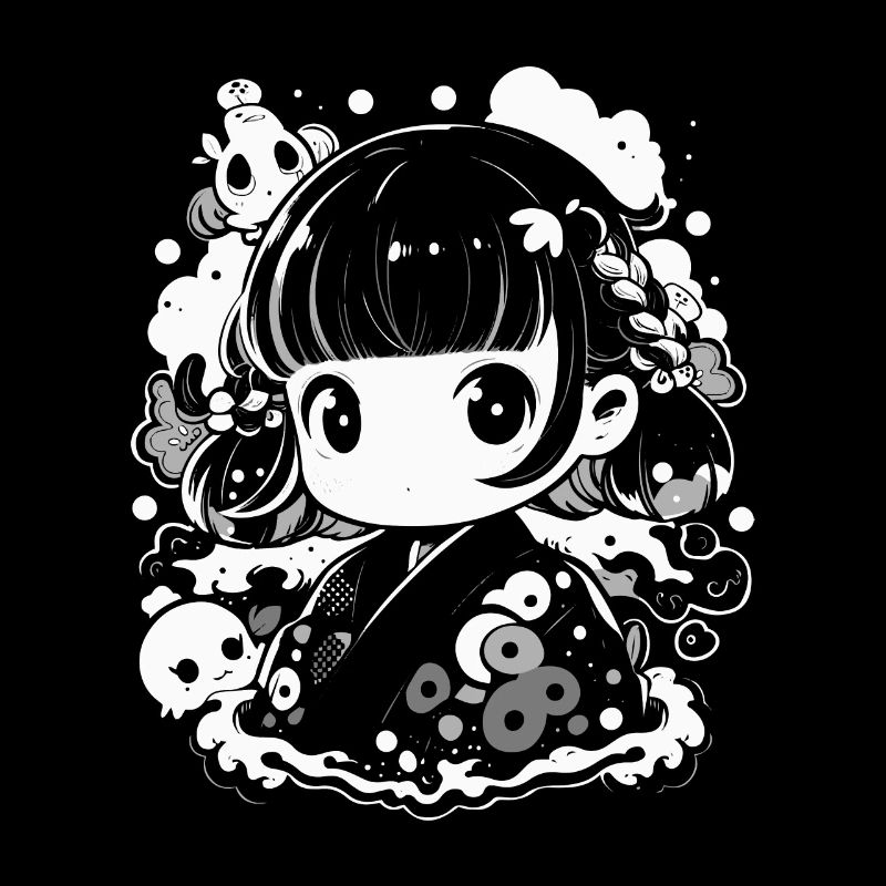 Conception d’anime mignonne pour les fans d’anime et les otakus