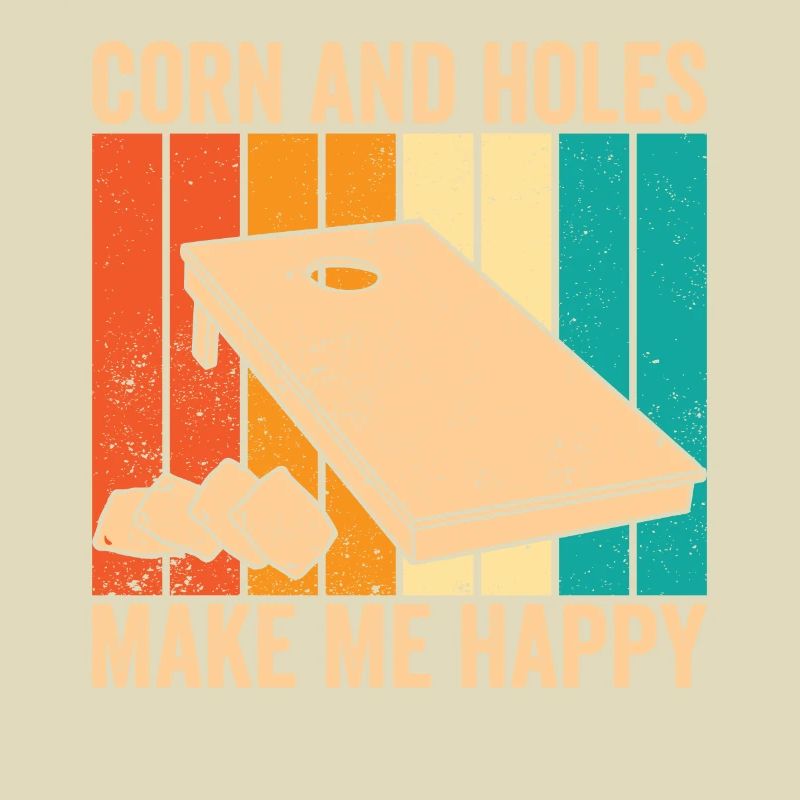 Funny Cornhole Corn Hole Retro
