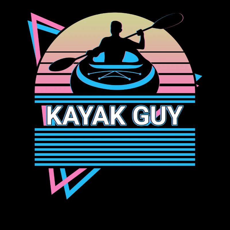 Kajak Kajakfahren Retro