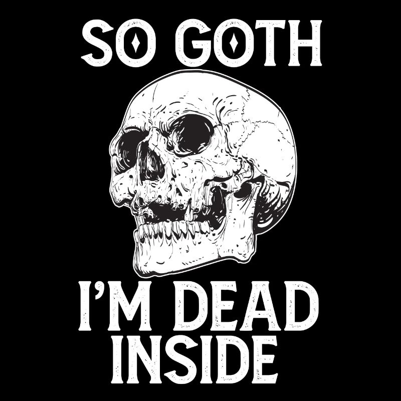 Funny Gothic skull