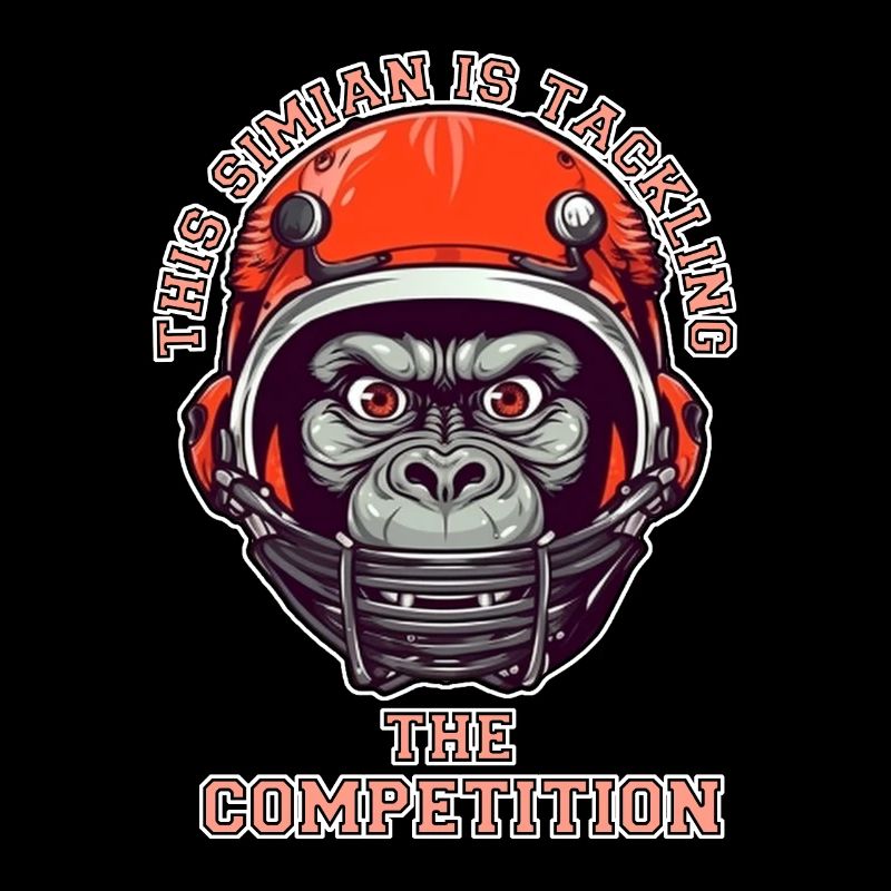 self-confident monkey accepts the challenge