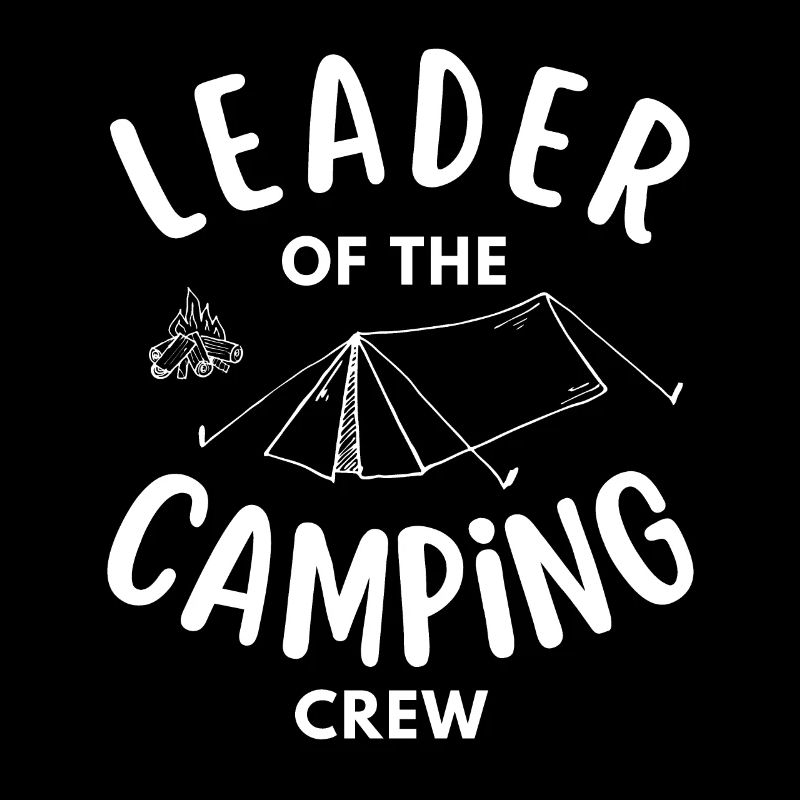 Chef de l’équipe de camping drôle