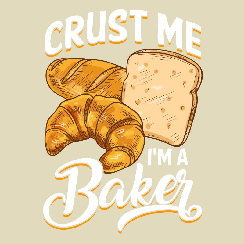 Funny bread baking baker