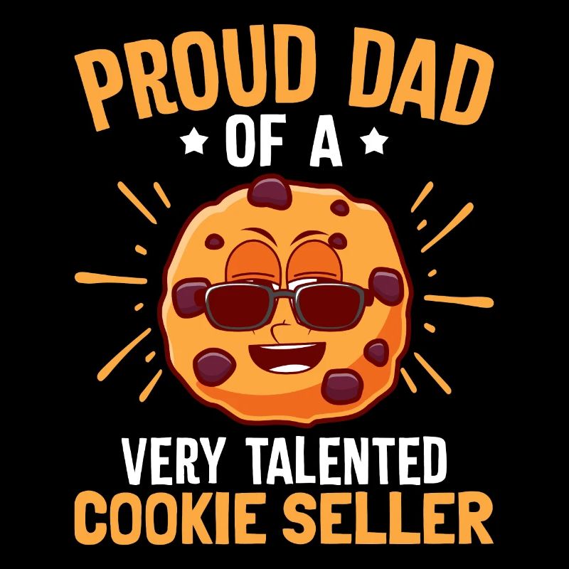 Fier Cookie Scout papa marchand de biscuits