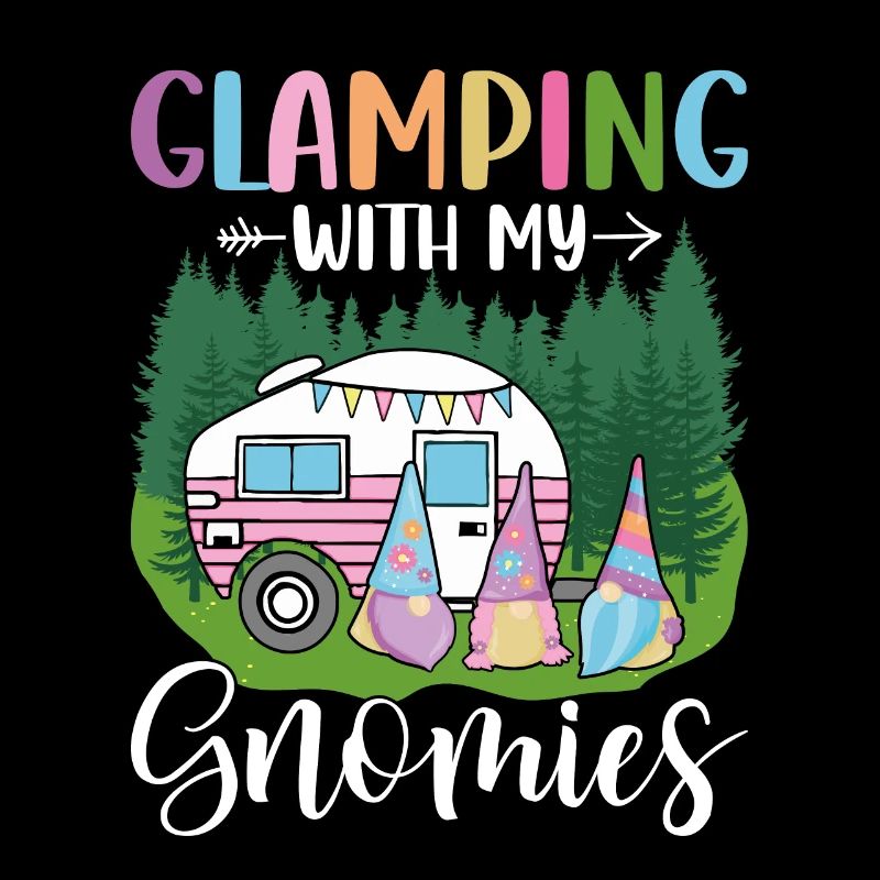 Glamper Gnom Gartenarbeit