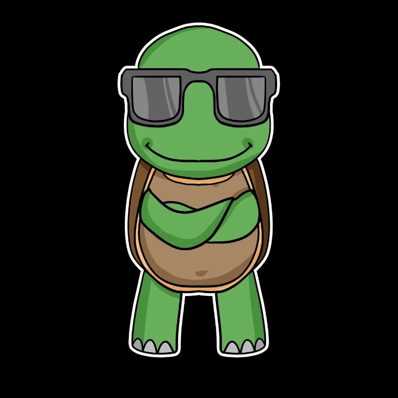 Schildkröte mit Brille