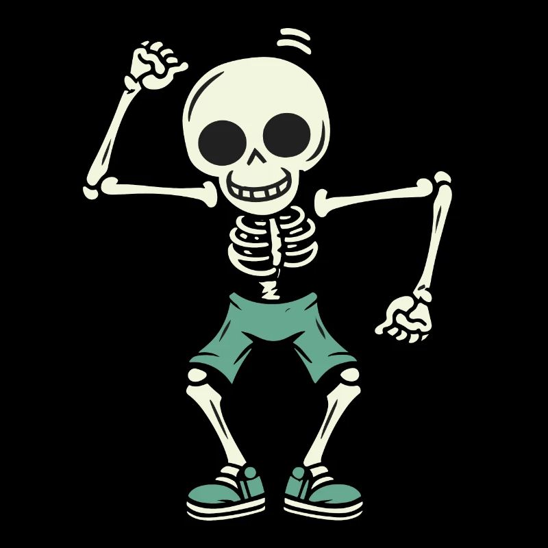 Dancing Skeleton Skull