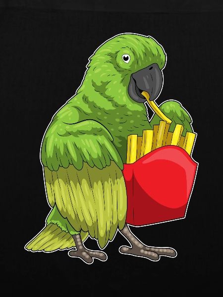 Parrot french fries