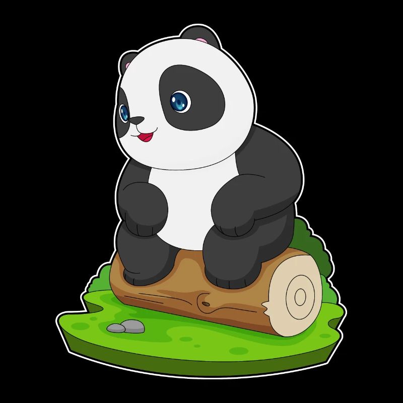 Panda Baumstamm
