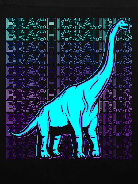 Brachiosaurus Dinosaurier Retro