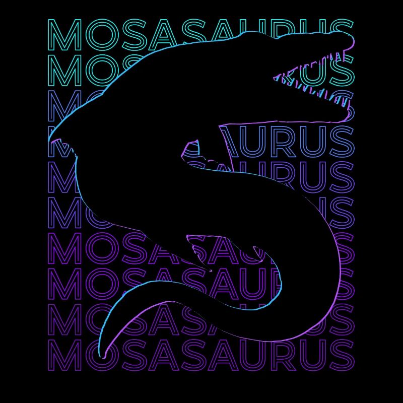 Mosasaurus Dinosaurier Retro
