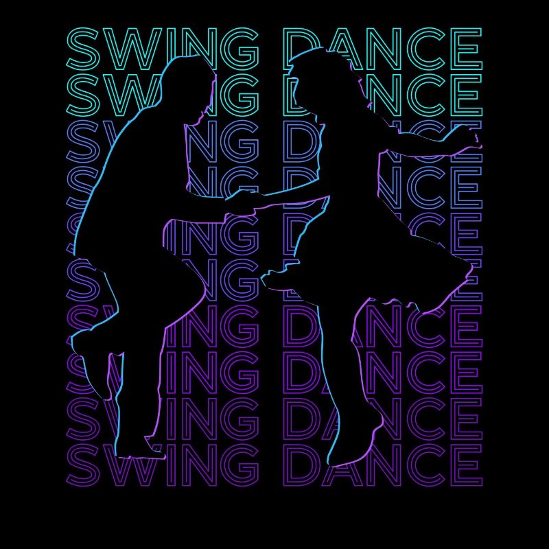 Swing Dance Dancing Swing Dancer Retro