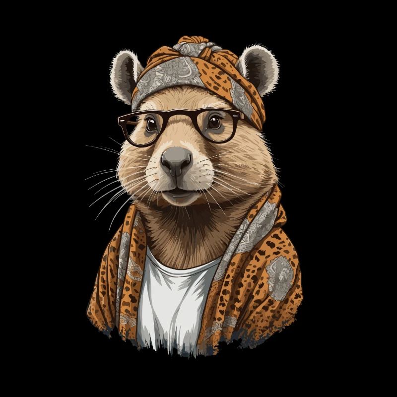 Drôle Capymama Capybara Mère Design