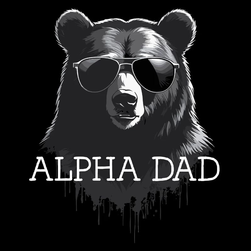 Alpha Dad Lustiger Vater Perfekter Style