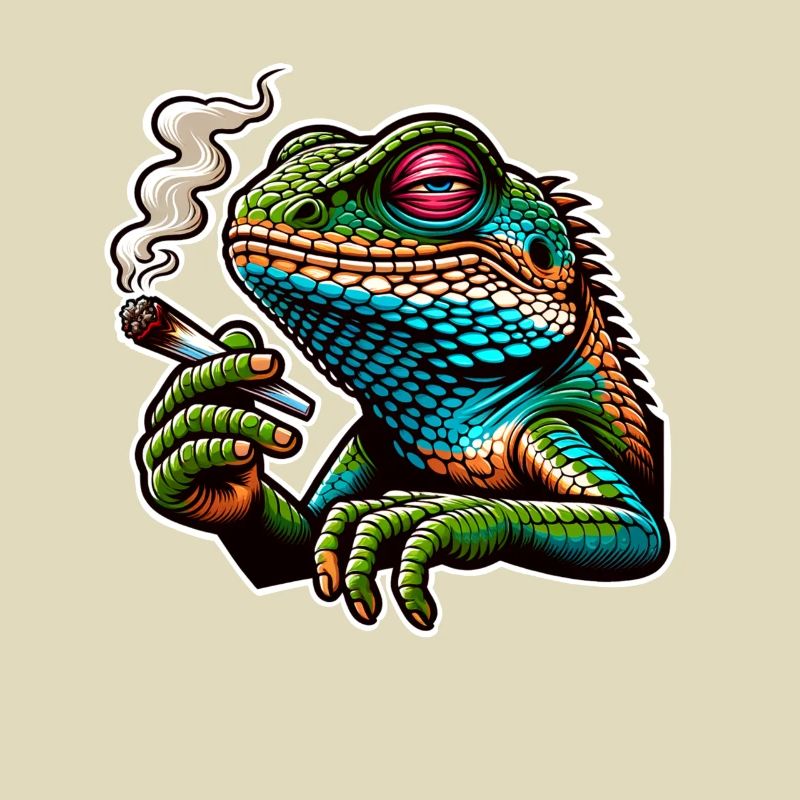 Fumer du Cannabis Lizard