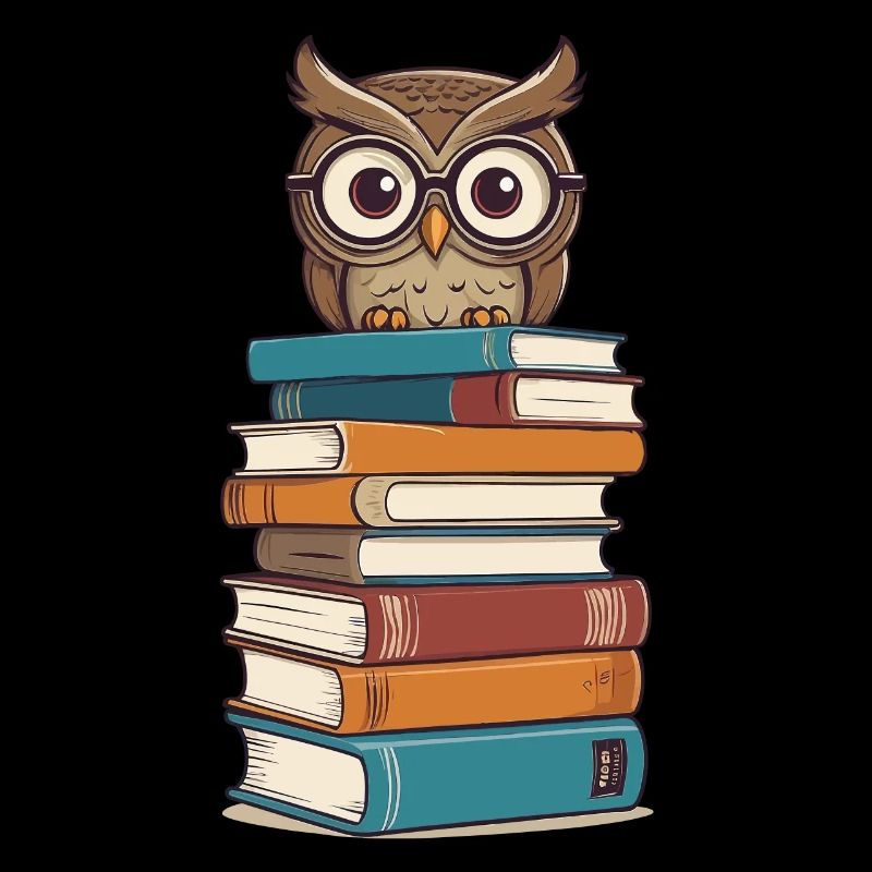 Bücher Eule Eulen Liebhaber Süße Buch Illustration