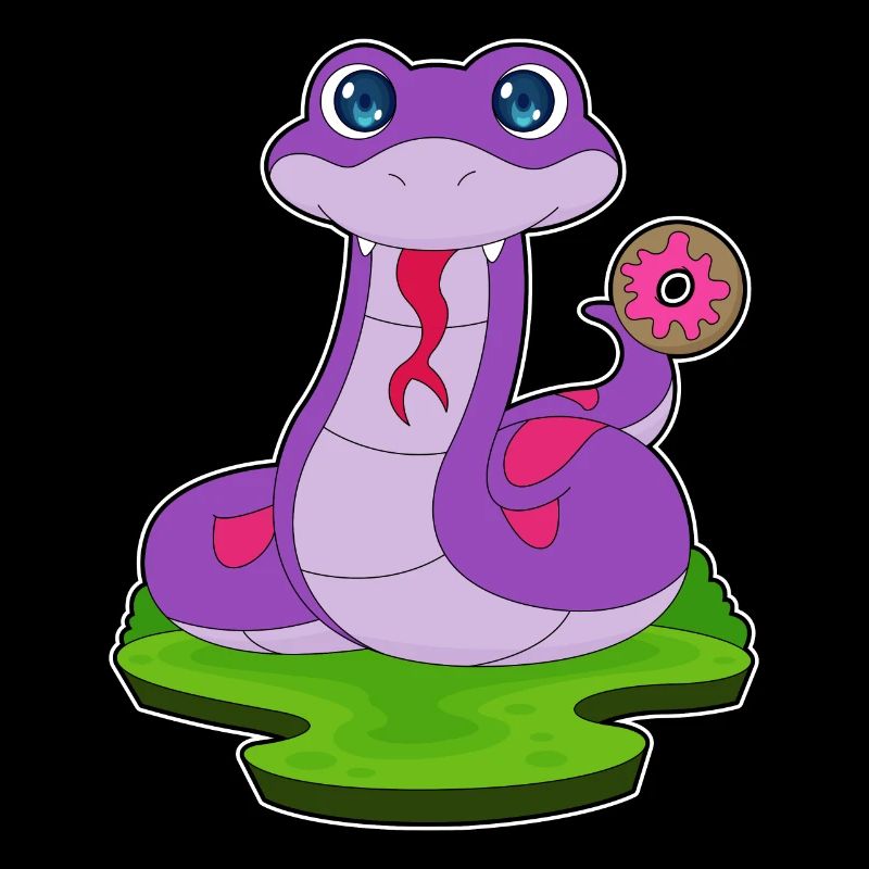 Schlange Donut
